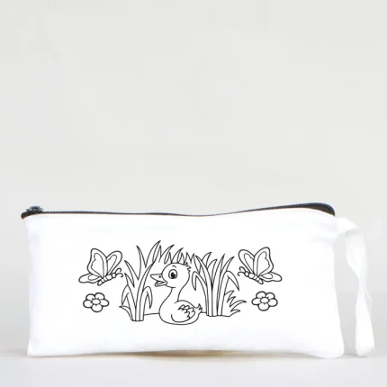 Boyanabilir Bez Kalemlik - Minik Ördek