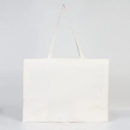 Mega Büyük Boy Bez Çanta - Tam Körüklü 55x38x15 cm