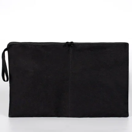 Kirli - Temiz Fermuarlı Seyahat Torbası, Siyah, 45x27 cm, Düzenleyici Torba, Çamaşır Çantası