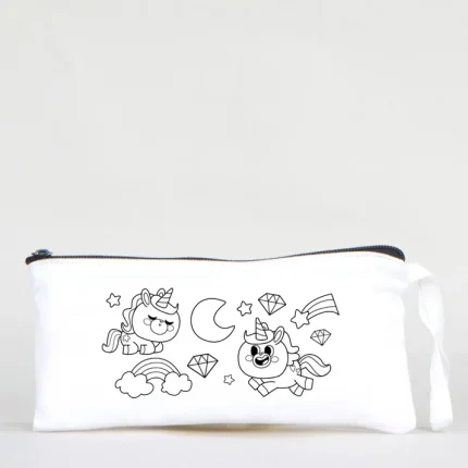 Boyanabilir Bez Kalemlik - Unicorn Macerası