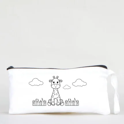 Boyanabilir Bez Kalemlik - Sevimli Zürafa