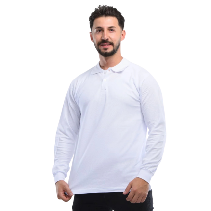 Uzun Kol Mevsimlik Penye Polo Yaka Tişört